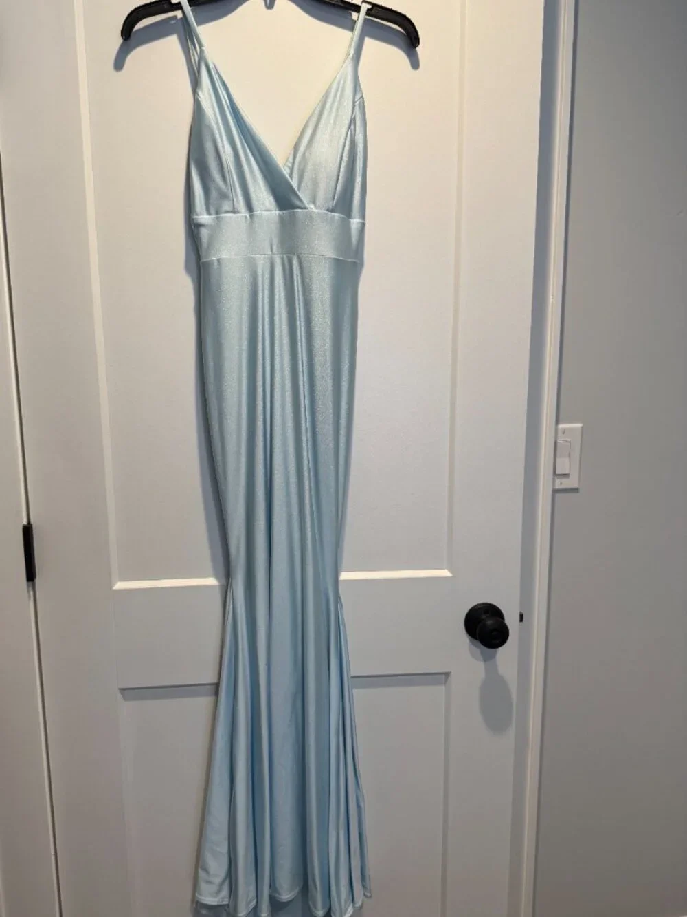 Long blue Prom dress - Picture 3 of 5